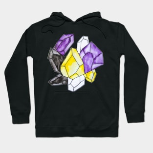 Non-Binary Pride Crystal Hoodie